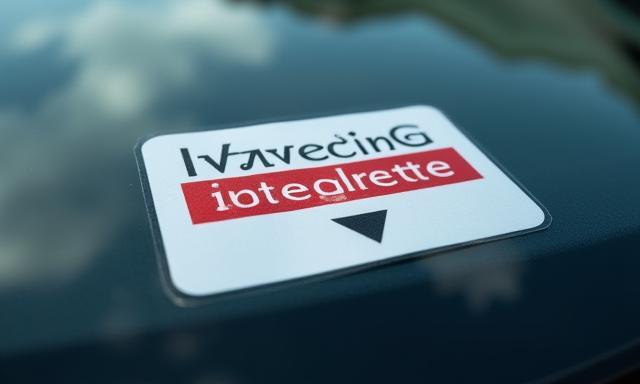 Schweizer Autobahnvignette auf Windschutzscheibe